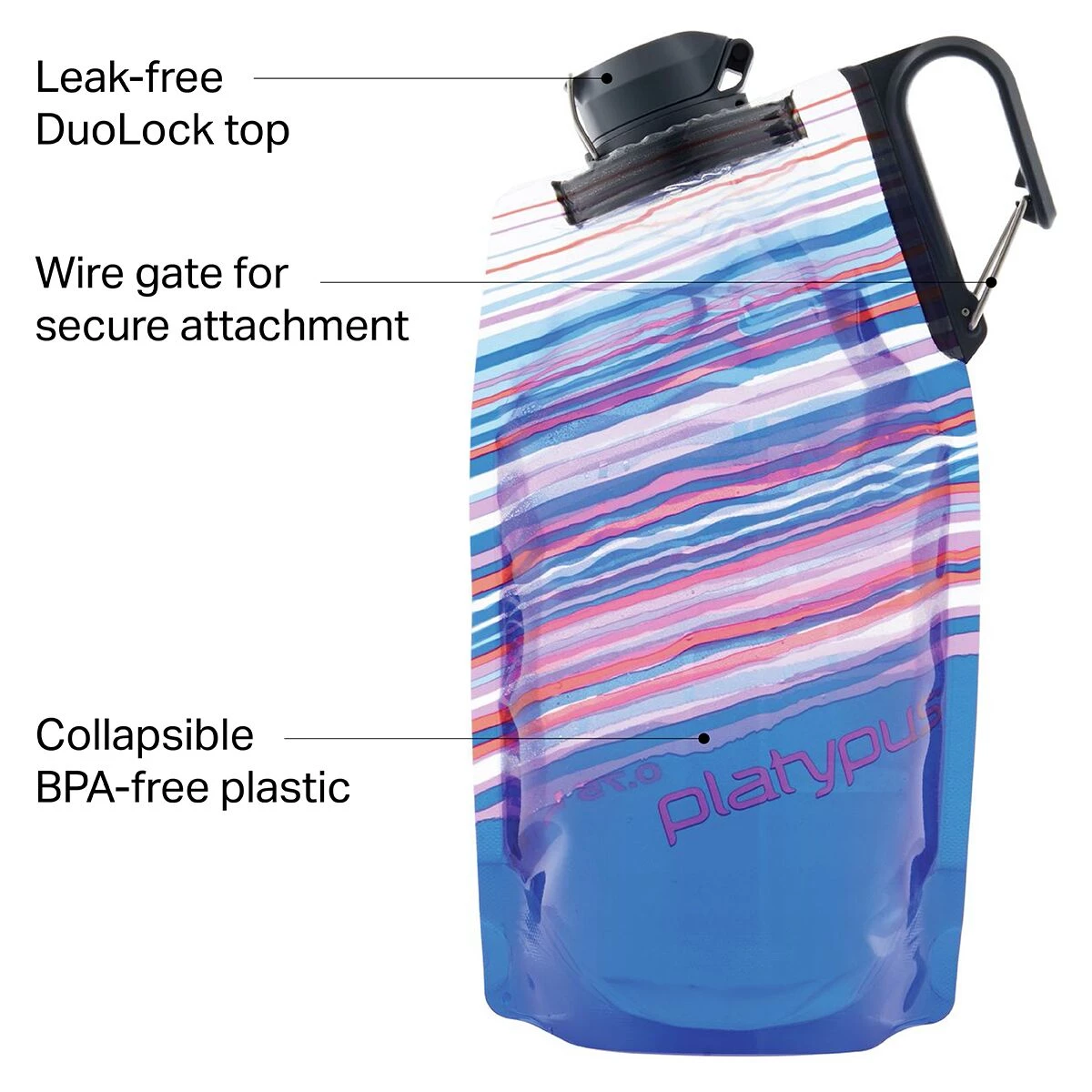 Budget 🤩 Platypus Water Bottles DuoLock SoftBottle 🔔 2 Budget 🤩 Platypus Water Bottles DuoLock SoftBottle 🔔 - Image 2