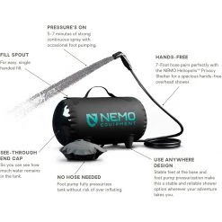 Flash Sale 😀 NEMO Equipment Inc. Showers Helio Pressure Shower ✔️ -Deals Hiking & Camping Essentials Store DARVER D9