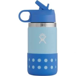 Buy 😍 Hydro Flask Water Bottles 12oz Wide Mouth Flex Straw & Boot Kids' ⌛ -Deals Hiking & Camping Essentials Store ICE 2