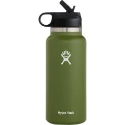 New 👏 Hydro Flask Water Bottles 32oz Wide Mouth Straw Lid 2.0 Water Bottle 🤩 -Deals Hiking & Camping Essentials Store OLI