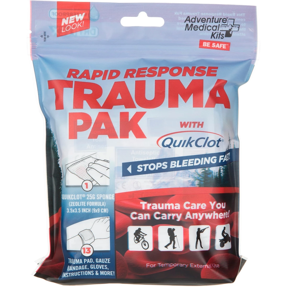 Deals π Adventure Ready Brands First Aid QuikClot Rapid Response Trauma Pak First Aid Kit π 1 Deals π Adventure Ready Brands First Aid QuikClot Rapid Response Trauma Pak First Aid Kit π