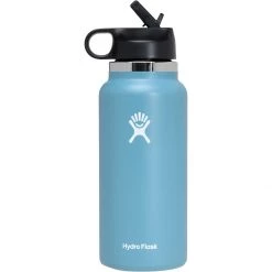 New 👏 Hydro Flask Water Bottles 32oz Wide Mouth Straw Lid 2.0 Water Bottle 🤩 -Deals Hiking & Camping Essentials Store RAI
