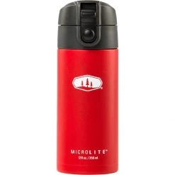 Hot Sale 🎁 GSI Outdoors Water Bottles Microlite 350 Flip Water Bottle ⌛ -Deals Hiking & Camping Essentials Store RED 7