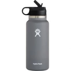 New 👏 Hydro Flask Water Bottles 32oz Wide Mouth Straw Lid 2.0 Water Bottle 🤩 -Deals Hiking & Camping Essentials Store STO